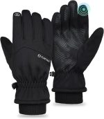 FURTALK Winter Gloves for Men Women Waterproof Windproof Cold Weather Touchscreen Warm Ski Snow Fleece Lined
