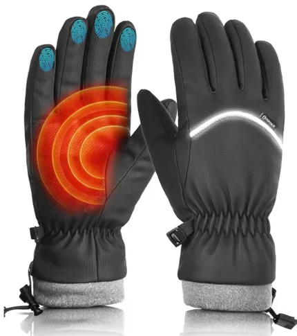 FURTALK Winter Gloves for Men Women Windproof Water-Resistant Cold Weather Full Touchscreen Warm Ski Snow Fleece Lined