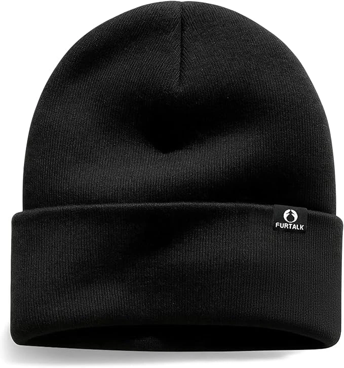 71VKRrfTt4L._AC_SX679 FURTALK 100% Merino Wool Beanie Hat for Men Women Warm Winter Hat Double Layer Knitted Beanies - Image 1