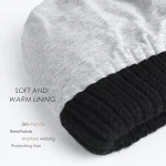 FURTALK Ponytail Beanies for Women Messy Bun Winter Hat with Tail Hole Warm Lined Knit Skull Beanie Outdoor Runner Cap - Image 3