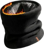 FURTALK Winter Neck Warmer Men Ski Neck Gaiter Scarf For Men Women Thick Warm Fleece Windproof Scarves