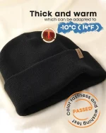FURTALK Beanies Hats Men Women Unisex Cuffed Winter Hat Plain Warm Beanies Skull Cap 2 Pack - Image 2