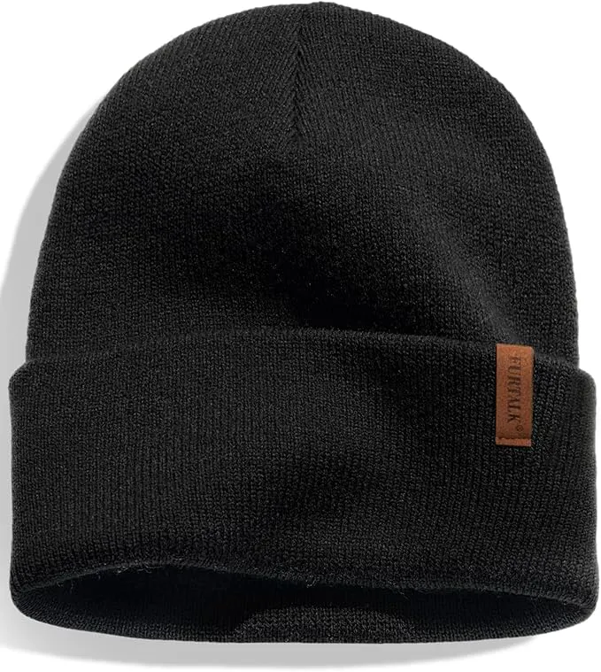 81kcWsVpHBL._AC_SX679 FURTALK Beanie for Men Women Cuffed Thick Knitted Unisex Winter Hat Beanies Skull Cap - Image 1