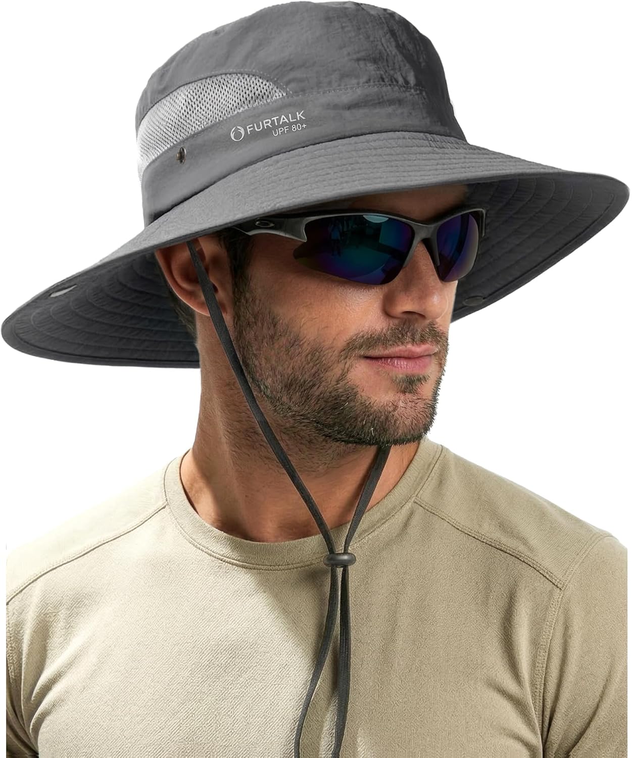 81naDCZxvCL._AC_SL1500_-1.jpg FURTALK Mens Bucket Sun Hat UPF 80+ Wide Brim Hiking Fishing Beach Outdoor Hats - Image 1
